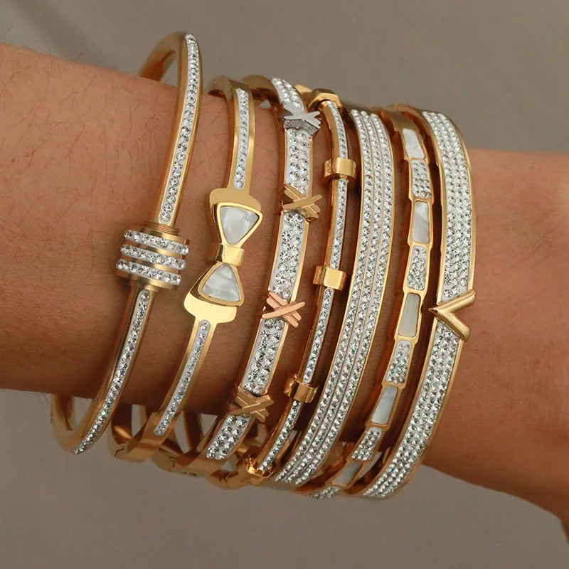 Crystal Charm Bracele